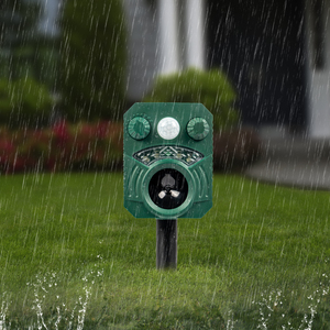 Năng Lượng Mặt Trời Động Vật Repeller Có Thể Điều Chỉnh Tần Số Động Vật Răn Đe Phát Hiện Chuyển Động Pest Đẩy Lùi Thiết Bị Sonic Con Chó Con Nai <span class=keywords><strong>Skunk</strong></span> Không Thấm - Product Image 4