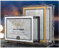 Vente en gros cadre photo en cristal créatif A4 5x7 6x8 pouces cadre de certificat de brevet cadre photo en verre transparent de chevet
