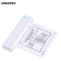 Mini-imprimante photo portable sans fil A4 personnalisée avec logo OEM pour téléphone portable, en plastique