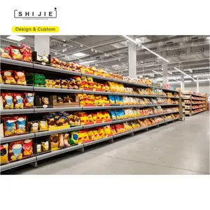 Système d'étagères de gondole de supermarché moderne unités de présentation utilisées pour épicerie étagères étagères de magasin pour la vente au détail