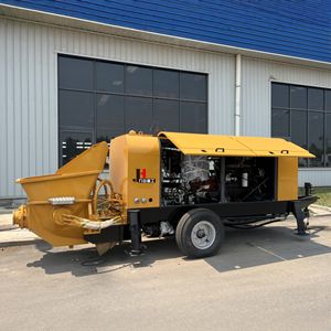Bomba de Concreto JIUHE con Motor Diésel de 40-100 M3/h DHBT 40 50 60 80 100, Bomba de Concreto Hidráulica con Remolque - Product Image 1