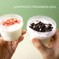 Blister de qualité alimentaire gâteau transparent personnalisé gobelets en plastique jetables emballage pouding crème glacée dessert yaourt tasse