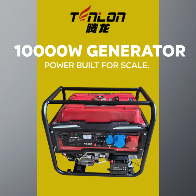 10000W Silent-Type Generator - Low Noise 72dB, AVR, for Events, Hospitals & Urban Backup
