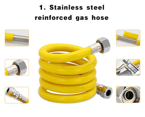 Tuyaux flexibles en métal pour <span class=keywords><strong>gaz</strong></span> <span class=keywords><strong>de</strong></span> qualité professionnelle anti-corrosion, tuyau d'aspiration en plastique ondulé, tuyau <span class=keywords><strong>flexible</strong></span> ondulé, conduit <span class=keywords><strong>de</strong></span> <span class=keywords><strong>gaz</strong></span> - Product Image 3