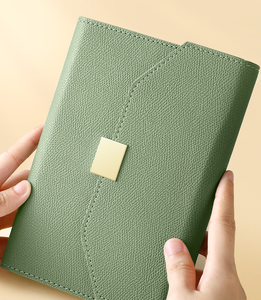 Juego de cuadernos de hojas sueltas de negocios personalizados A5 de gama alta <span class=keywords><strong>A6</strong></span> de cuero suave desmontable de alto valor se puede imprimir LOGO caja de regalo de papel - Product Image 1