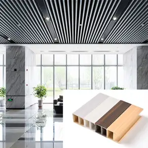 Houten Graan Wpc Ontwerpen Laminaat Voor Badkamers 3d Decoratieve Badkamer Pvc Muur Plafondpaneel