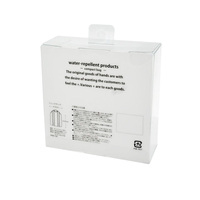 Vente en gros Petite boîte en plastique jetable transparente en PVC Emballage cadeau personnalisé pour cosmétiques avec cintre