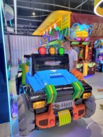 Famille intérieur ORV voiture 3D vidéo jeux de course Machine Parent-enfant en fibre de verre à pièces Kiddie monte vente pour les centres commerciaux