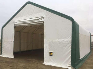 Liquidation à bas prix 20ft * 20ft emballage Simple <span class=keywords><strong>abri</strong></span> d'auto à cadre métallique de grande taille pour stationnement de <span class=keywords><strong>cour</strong></span> de bateau SUV barres de sol renforcées - Product Image 4