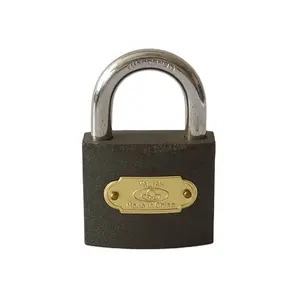 Cheap Grey Iron Painted Padlock Pujiang Padlocks Yiwu Locks