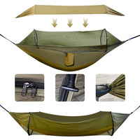Nouvelle moustiquaire automatique à ouverture rapide pour hamac, simple/double, pour camping extérieur, anti-moustiques, en polyamide, capacité 200 kg