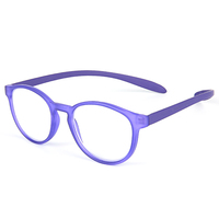 Lunettes de lecture anti-lumière bleue pour femmes, monture TR90 couleur nacrée mate, avec cordon de cou, design bicolore