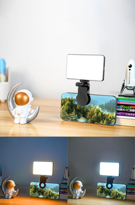 Kit de Iluminación para Videoconferencias, 90 LED de Alta Potencia, Plástico, Recargable, Portátil, Luz para Cámara <span class=keywords><strong>Web</strong></span> de Transmisión en Vivo para Zoom - Product Image 6