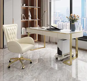 Sedia da scrivania di lusso leggera ascensore in pelle e ruota poltrona con schienale alto sedia da ufficio moderna per ufficio a casa