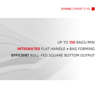 Machine de fabrication de sacs en papier kraft à fond carré à grande vitesse Smart17 AS Series avec poignée | OYANG Machinery