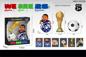 Promotion : <span class=keywords><strong>Pack</strong></span> assorti de 3 articles pour supporters de football : Mascotte, Tasse, Trophée, Sifflet et Fidget Spinner - Product Image 5