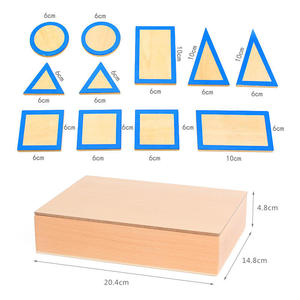 Mainan Edukasi Balok Bangunan Geometris Kayu Solid Montessori untuk Anak Laki-laki dan Perempuan - Product Image 5
