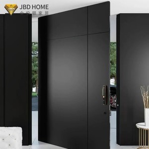 Porte d'entrée pivotante en aluminium, systèmes de portes pivotantes modernes pour entrée principale avec serrure robuste et joint d'étanchéité résistant aux intempéries - Product Image 2