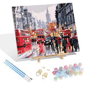 Venta al <span class=keywords><strong>por</strong></span> mayor de Londres Old Street pintura Digital Diy pintura al óleo arte lienzo imagen decoración del hogar - Product Image 1