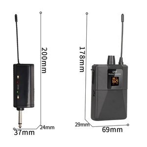 Professionale UHF microfono senza fili auricolare portatile Lavalier microfono Cordless con trasmettitore per gli insegnanti guida discorso - Product Image 3
