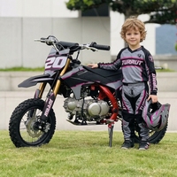 Mini moto 60cc avec interrupteur d'arrêt d'urgence, meilleure moto tout-terrain à essence pour enfants, moteur Zongshen fiable, TURRUT 2.18HP, 40-60 km/h