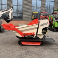 Livraison gratuite Mini Crawler Dumper multifonctionnel à chenilles MINI Dumper 500kg 800KG Mini Transporter Dump Truck pour la construction