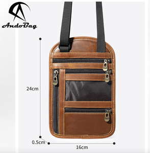 กระเป๋าหนังแท้ AndoBag รุ่น 1019s สำหรับใส่พาสปอร์ต บัตรเครดิต บัตรประชาชน พร้อมสายคล้องคอ ป้องกันการโจรกรรมข้อมูล RFID - Product Image 4