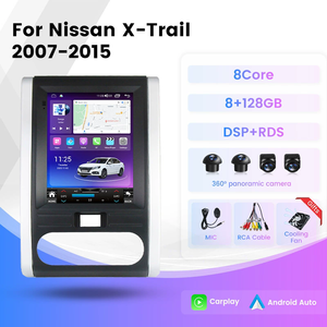 9,7-дюймовый вертикальный Android-экран Tesla для Nissan X-Trail 07-15 с беспроводным CarPlay, Auto, IPS, GPS, DSP, разделенным экраном, SWC, AHD, камерой заднего вида, стереосистемой - Product Image 2
