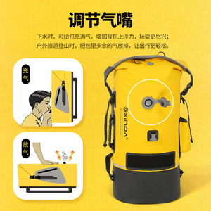 Mochila de espeleología Xinda 45L/55L/65L, impermeable, para escalada, senderismo, rescate, rápel y canyoning. - Product Image 4