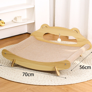 Cama para Gatos <span class=keywords><strong>de</strong></span> Sisal, Tipo Cueva, Cómoda, Antideslizante, Grande, Multifuncional, Universal, en Forma <span class=keywords><strong>de</strong></span> Rana, Sofá Reclinable, Desmontable - Product Image 6