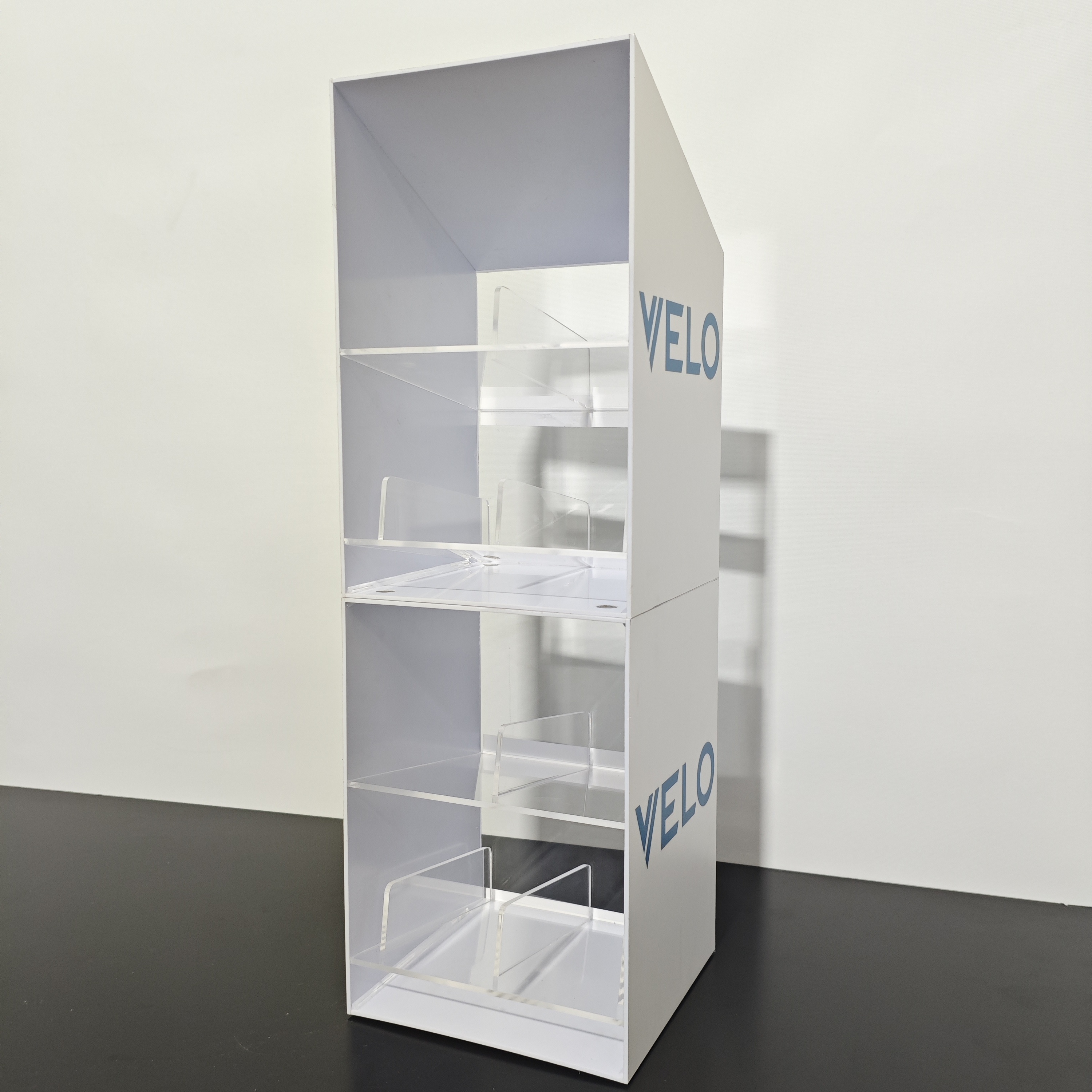 Apache AP86H Stackable Acrylic Display Stand & Storage Box with Magnets for Coolers — view 2