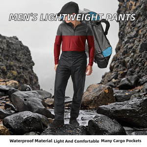 Pantalones Deportivos Impermeables para Hombre, Pantalones de Senderismo, Montañismo, Técnico, Cortavientos, Tipo Paracaidista - Product Image 2
