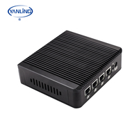 Mini PC de Cuatro Núcleos Sin Ventilador, Microcomputadora Industrial con 4 Puertos LAN Intel 2.5G