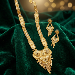 Wholesale Fashion Jewelry 14K 18K 24K Gold Plated <b>Long</b> Forming <b>Necklaces</b> Set, Traditional Jewelry Set, Brass Gold Filled Jewelry - Product Image 6