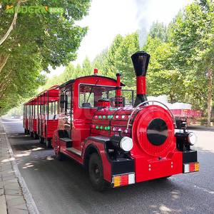 รถไฟเด็กเล่นแบบไร้ราง ใช้พลังงานแบตเตอรี่ ได้รับการรับรองมาตรฐาน CE เครื่องเล่นสนุกสำหรับเด็ก - Product Image 4