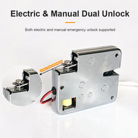 Cerradura Solenoide Delgada de 13 mm con Desbloqueo Silencioso, Sistema Push to Lock HLD3814
