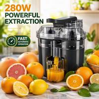 Presse-agrumes USB double tête, pratique, à rendement élevé, machine à jus d'orange électrique domestique, presse-agrumes automatique