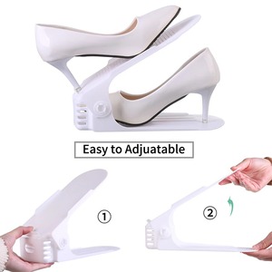 Shoe Organiser Adjustable Space Saving Shoe Cabinet Layered Storage Wider Upgraded Shoe Tray Double Thickened Shoe <b>Racks</b> - Product Image 1