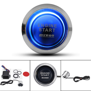 ระบบสตาร์ทรถยนต์แบบไร้กุญแจ 12V สวิตช์ปุ่มเดียว ไฟ LED สีฟ้า อะไหล่ดัดแปลงอเนกประสงค์ - Product Image 3