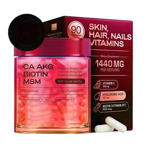 Suplemento para Piel, Cabello y Uñas al por Mayor ODM con <span class=keywords><strong>Ca</strong></span> AKG, MSM, Ácido Hialurónico, Biotina, Vitamina C y Vitamina <span class=keywords><strong>D3</strong></span> <span class=keywords><strong>K2</strong></span> - Product Image 4