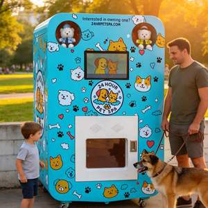 Équipement de lavage pour animaux de compagnie pour parcs et centres de loisirs, distributeur automatique commercial de spa pour animaux de compagnie pour la vente <span class=keywords><strong>en</strong></span> gros et les communautés - Product Image 1