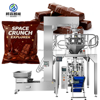 Machine d'emballage verticale automatique BunSen pour barres chocolatées, avec scellage arrière du col et pesage pour sachets stand-up et barres de collation