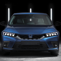 Ensemble de phares LED KGKB pour Honda Civic 11e génération FE1 FL1 2022-2024, lentille de projecteur améliorée, démarrage dynamique, Plug & Play