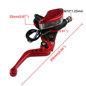 22MM 7/8 Inch Double Pump Motorcycle Engine <b>Master</b> <b>Cylinder</b> Hydraulic <b>Brake</b> & Clutch Levers Essential Controls - Product Image 2