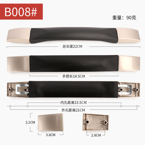 Xe đẩy Hành lý Vali Túi Phụ kiện Tay cầm mềm dạng ống lồng Tay cầm thay thế đa năng tiện lợi Tay cầm hành lý bằng nhựa - Product Image 2