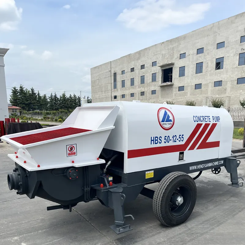 Factory customization mobile small diesel engine trailer mounted concrete pump for sale