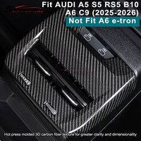 Pour AUDI A5 S5 RS5 B10 A6 C9 2025-2026, panneau de ventilation arrière en fibre de carbone véritable, 1 pièce, berline, Avant, Sportback, Allroad, accessoires de voiture
