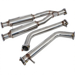 <span class=keywords><strong>Scarico</strong></span> Catback da 3 Pollici con Terminale da 4.5 Pollici, DB Killer Rimovibile, Silenziatore in Acciaio Inox CAT082 per Nissan 350Z G35 Z33 Drift Spec 03-08 - Product Image 2