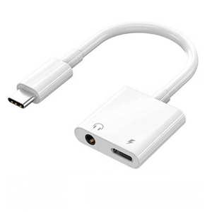 Adaptateur USB C vers <span class=keywords><strong>prise</strong></span> casque 3,5 mm et chargeur, lot de 2 câbles dongle Type C vers <span class=keywords><strong>prise</strong></span> <span class=keywords><strong>jack</strong></span> auxiliaire avec charge rapide PD pour iPhone - Product Image 5
