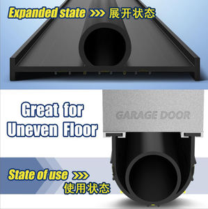 Vorgebohrtes PVC-Schienen-Set für Garagentore Schwarze PVC-Gummi-Bodendichtungen UO-Dichtungsstreifen Tian'an <span class=keywords><strong>TA</strong></span>-ZST0-11 Staubdicht - Product Image 2